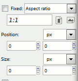 Crop Tool Dialog